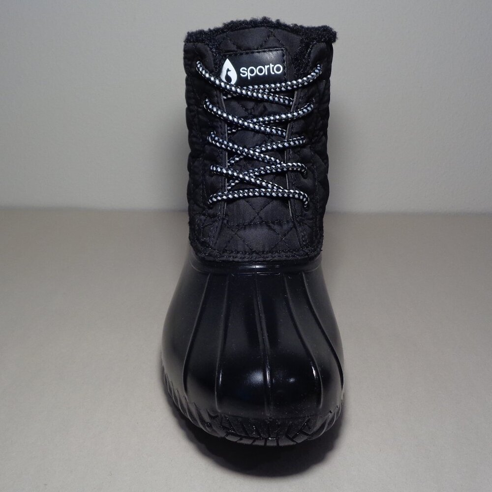 Sporto Size 10 M / ANDIE / Black / Lined / Duck Boots / New Women's Shoes - Picture 6 of 16